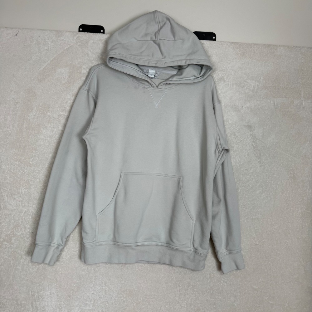 Lululemon All Yours Hoodie Light‎ Grey Cotton Blend Women's Size 6 Minimalist